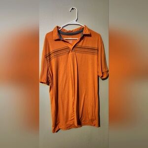 Mens orange polo shirt